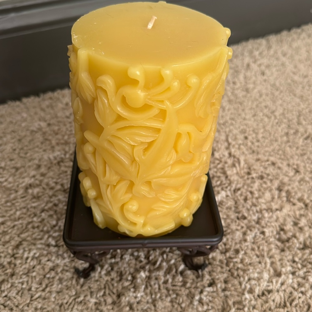 Decorative Candle w Stand - NWT